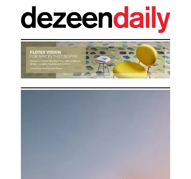 Dezeen Daily: inspirace na architekturu a design – červenec 2026 | Nuslet.cz