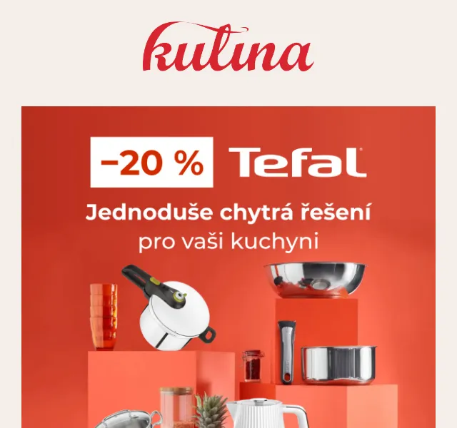 KULINA.cz: TEFAL -20 % na tlakové hrnce a nádobí – červenec 2026 | Nuslet.cz