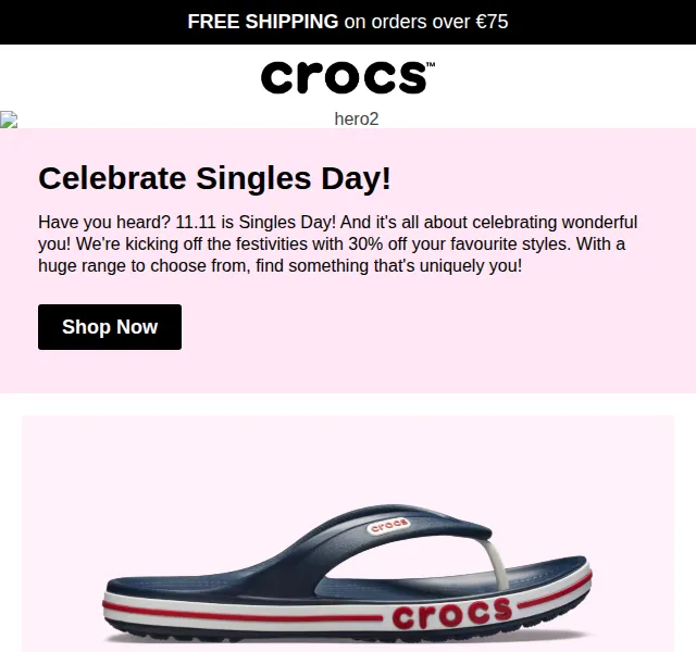 Crocs: 30% sleva na Singles Day – červenec 2026 | Nuslet.cz