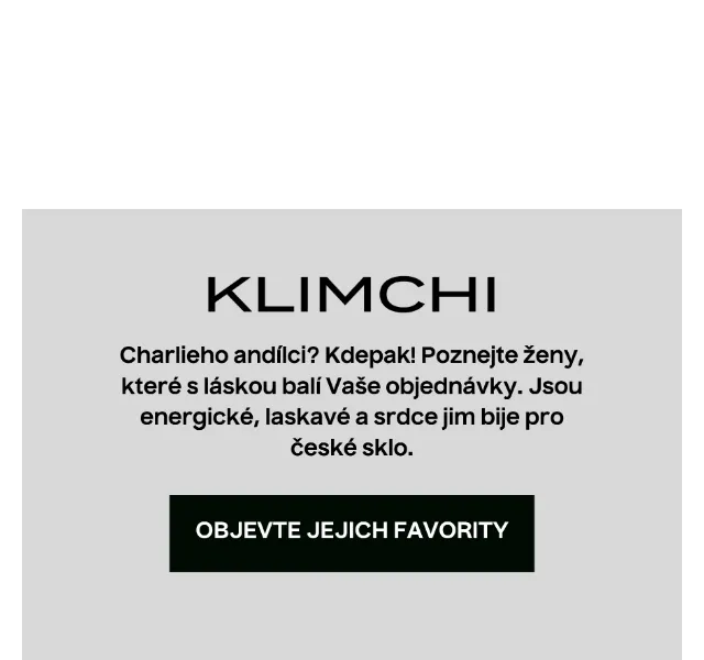 KLIMCHI: Ruční skleněné výrobky – červenec 2026 | Nuslet.cz