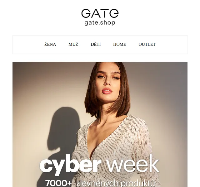 Gate.shop: CYBER WEEK slevy – červen 2026 | Nuslet.cz