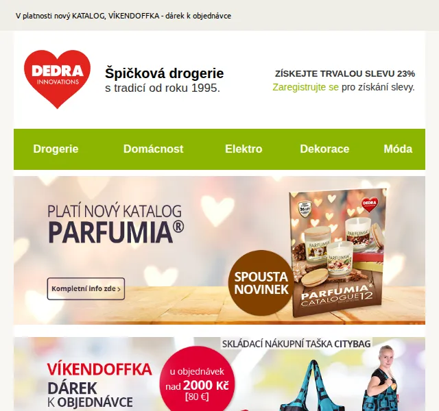 Novinky DEDRA INNOVATIONS: Katalog a víkendoffka – červen 2026 | Nuslet.cz