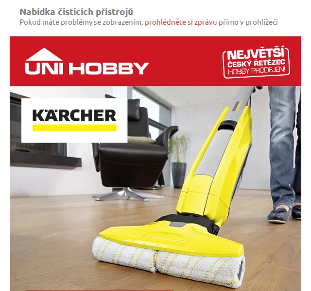 UNI HOBBY: Slevy na vysavače KÄRCHER až 27 % – červen 2026 | Nuslet.cz