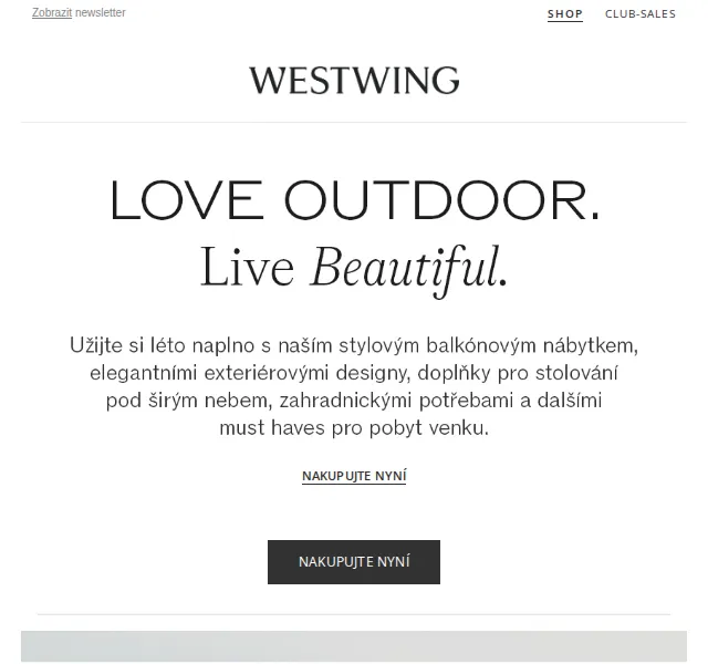 Westwing: Letní vybavení exteriéru – červenec 2026 | Nuslet.cz