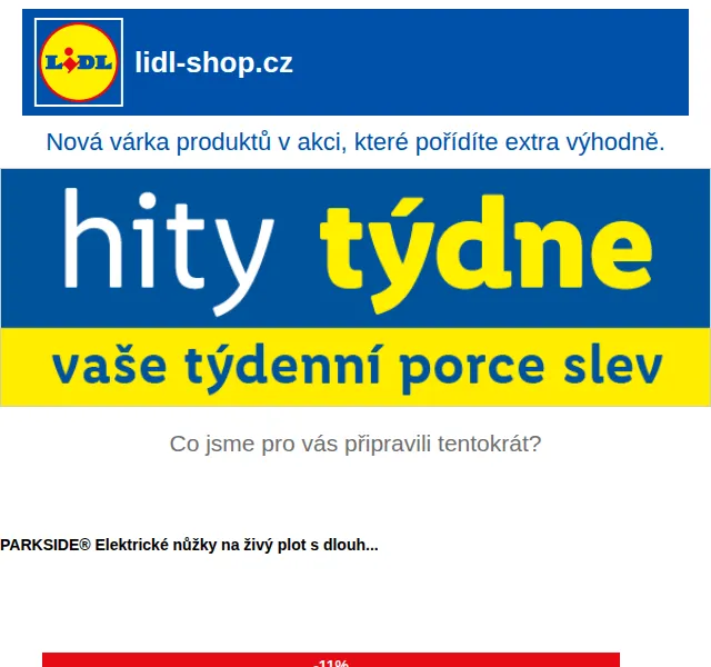 Lidl: Slevy až 40 % v akci Čtvrteční hity týdne – červenec 2026 | Nuslet.cz