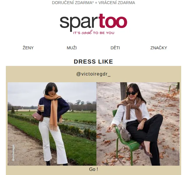Spartoo: Inspirujte se influencery s dopravou zdarma – červenec 2026 | Nuslet.cz