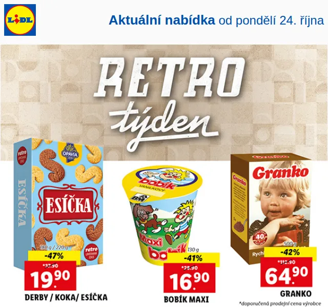 Lidl: Retro týden plný slev – říjen 2022 | Nuslet.cz