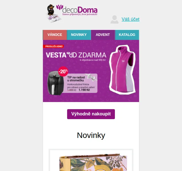 decoDoma: Black Friday slevy až 50 % – červen 2026 | Nuslet.cz