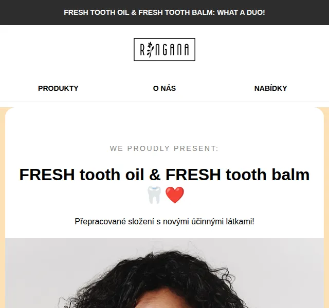 RINGANA: FRESH tooth oil & balm – nová péče o zuby | Nuslet.cz