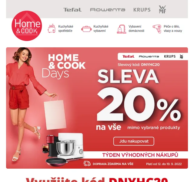 Home & Cook: Tefal s 20% slevou – červen 2026 | Nuslet.cz