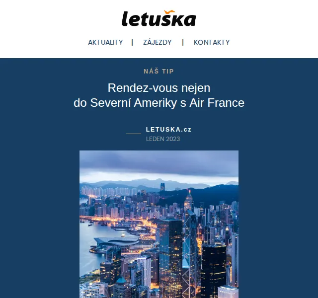 Letuška: Air France a KLM do Severní, Střední Ameriky – červen 2026 | Nuslet.cz