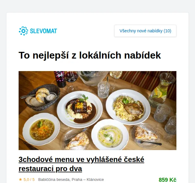 Slevomat: 6chodové menu pro 2 s aperitivem – červen 2026 | Nuslet.cz
