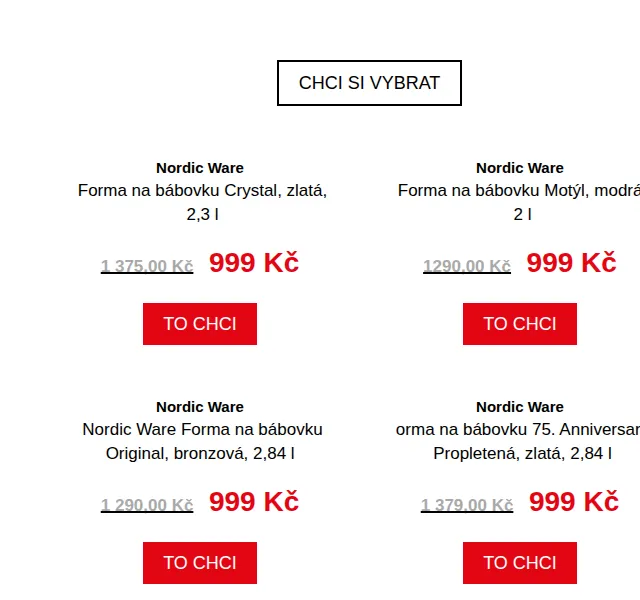 Potten & Pannen: Nordic Ware formy za 999 Kč – červen 2026 | Nuslet.cz