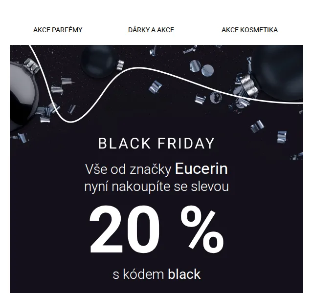 Notino: Eucerin s Black Friday slevou 20 % – červen 2026 | Nuslet.cz