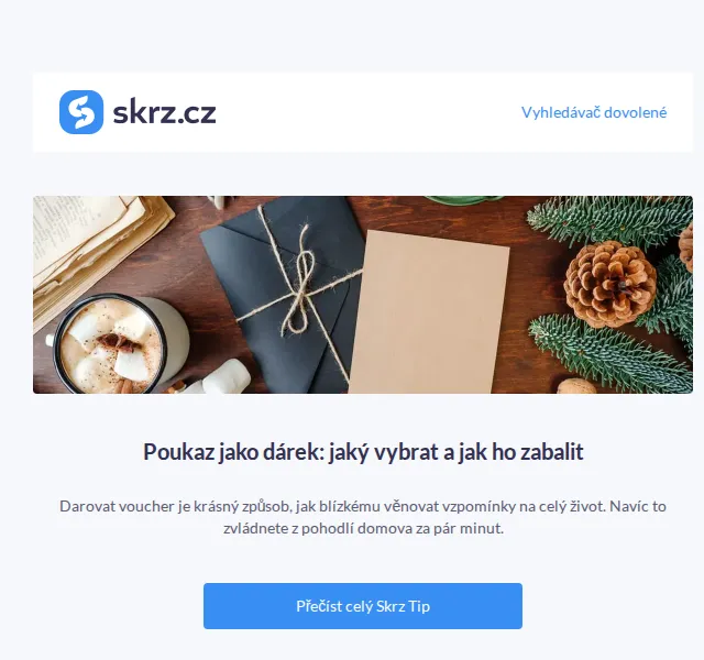 Vánoce na Skrz: dárkové poukazy na wellness a zážitky – červenec 2026 | Nuslet.cz