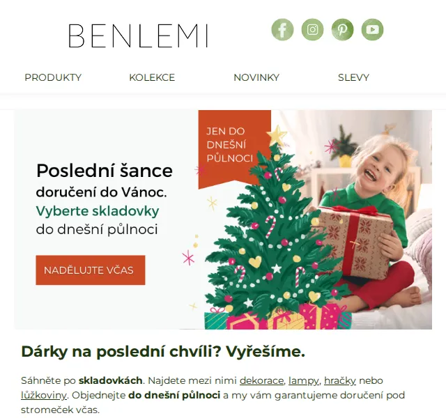 Benlemi: Skladem dárky s garancí doručení do Vánoc – červen 2026 | Nuslet.cz