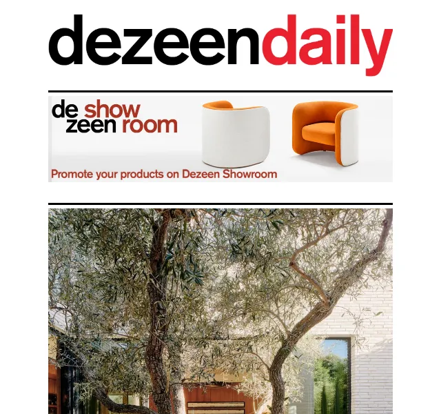 Dezeen Daily: Nová designová inspirace – červen 2026 | Nuslet.cz