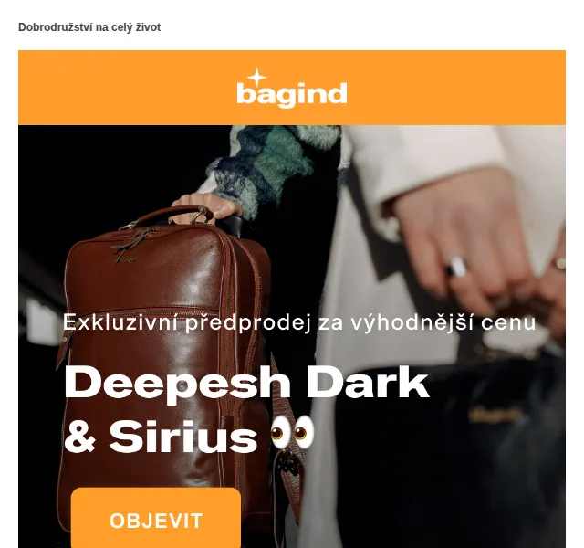 Bagind: nové barvy Dark & Sirius o 300 Kč levněji – červen 2026 | Nuslet.cz