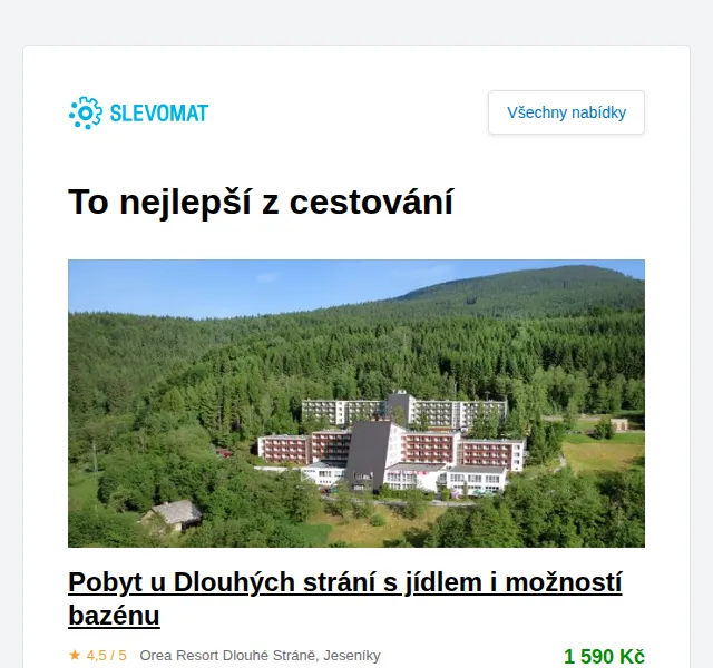 Slevomat: Pobyt u Dlouhých strání od 1 590 Kč – červen 2026 | Nuslet.cz