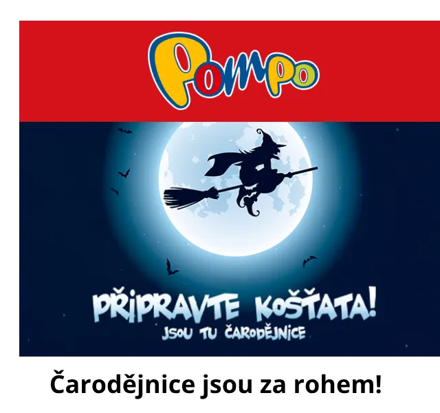 Pompo E-shop: Čarodějnice až -35 % – duben 2026