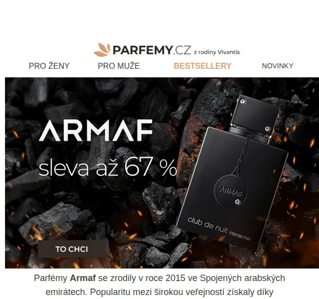 Parfemy.cz: Armaf se slevou až 67% – červenec 2026 | Nuslet.cz