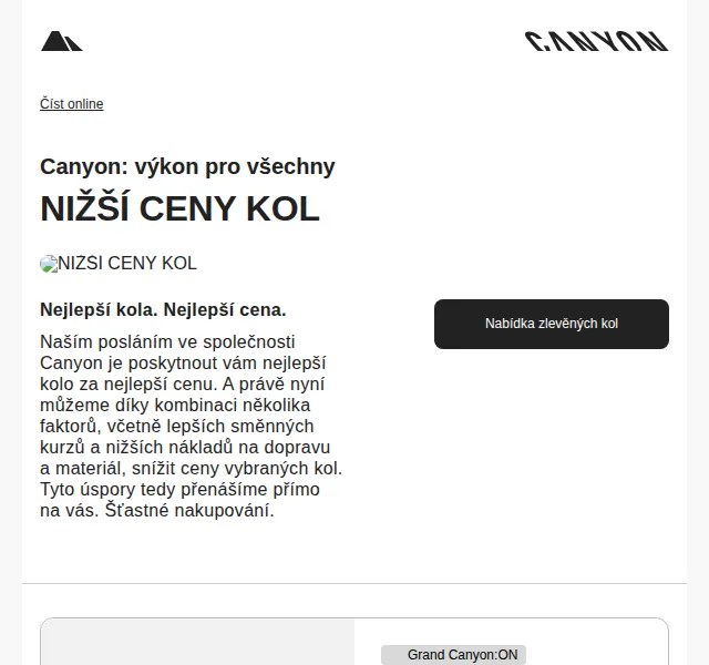 Canyon Bicycles: Zlevněná kola až 30 % – červen 2026 | Nuslet.cz