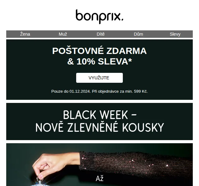 bonprix: Až 60% sleva + Extra -10 % – červenec 2026 | Nuslet.cz