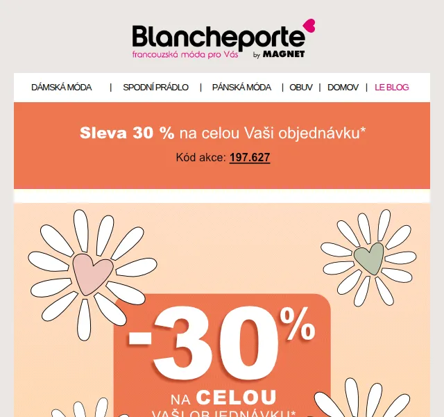 Blancheporte: -30 % na stylové outfity – červenec 2026 | Nuslet.cz