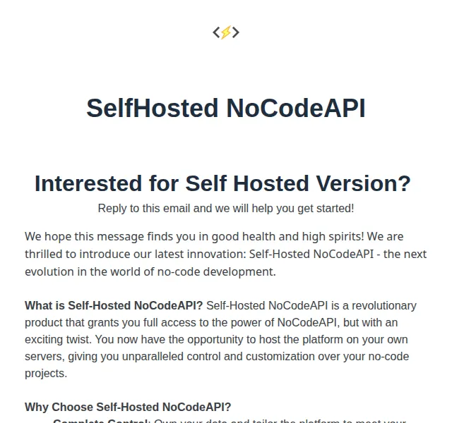 NoCodeAPI Marketing: Self-Hosted NoCodeAPI s 50% slevou – červenec 2026 | Nuslet.cz