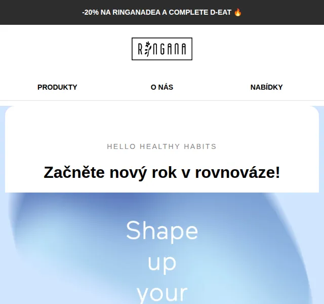 RINGANA: 20% sleva na RINGANAdea a COMPLETE d-eat – červenec 2026 | Nuslet.cz
