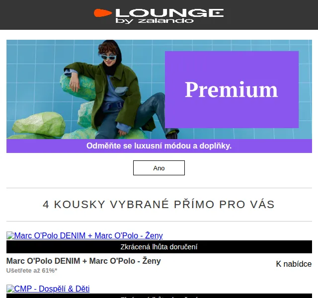 Lounge by Zalando: Marc O'Polo DENIM, CMP a AIGNER se slevou až 80 % – červen 2026 | Nuslet.cz