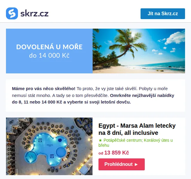 Vánoce na Skrz: Pobyty u moře do 14 000 Kč – červen 2026 | Nuslet.cz