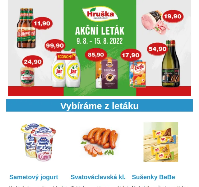 Váš HRUŠKA tým: Sametový jogurt za 10,90 Kč – červen 2026 | Nuslet.cz