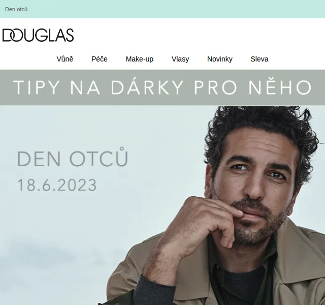 Douglas CZ: Dárky pro pány s 25% slevou – červenec 2026 | Nuslet.cz