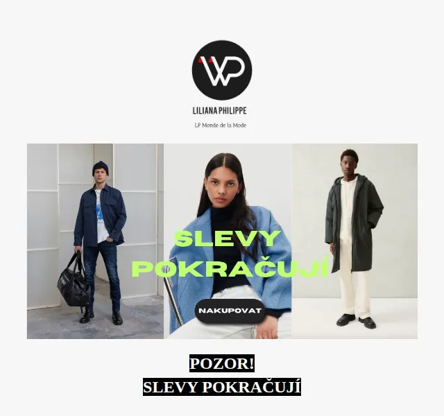 Liliana Philippe: Slevy -50% na American Vintage & Bikkembergs – červenec 2026 | Nuslet.cz