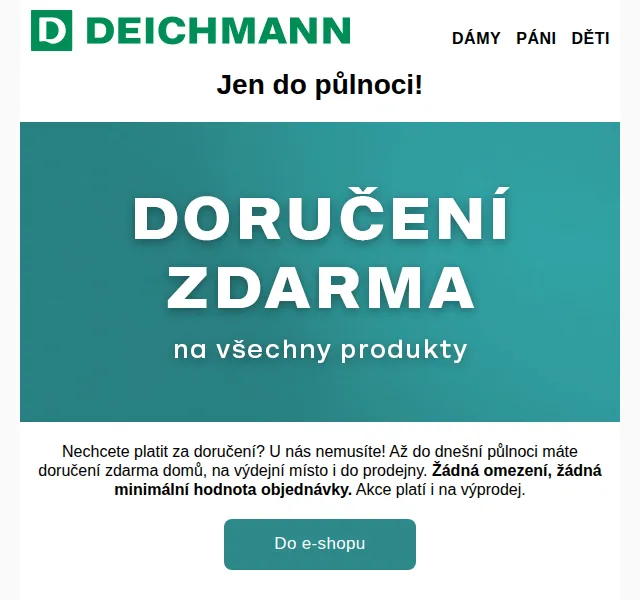 DEICHMANN: Doručení zdarma + slevy Skechers, adidas – srpen 2025 | Nuslet.cz