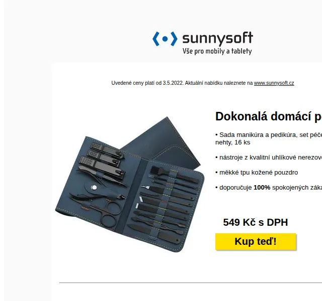 Sunnysoft: Dárky ke Dni matek od 259 Kč – červen 2026 | Nuslet.cz