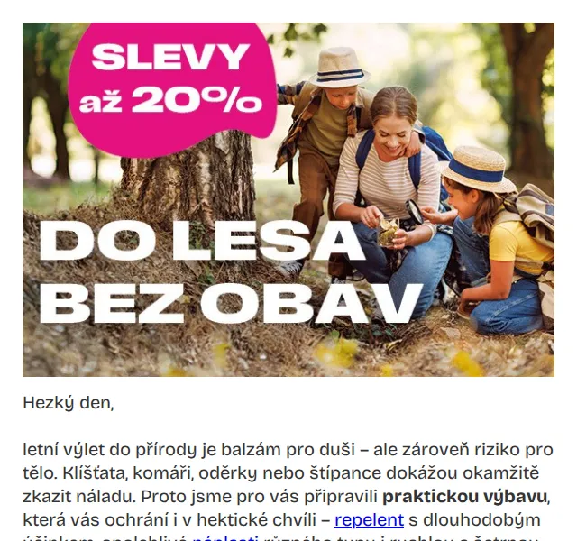 Pilulka.cz: Repelenty a ochrana proti klíšťatům – červenec 2026 | Nuslet.cz