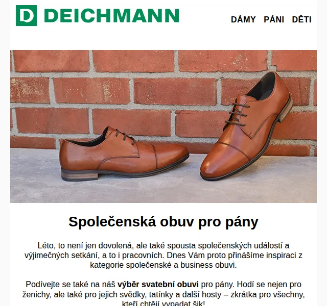 DEICHMANN: Pánská společenská obuv – 1 599 Kč – červenec 2026 | Nuslet.cz
