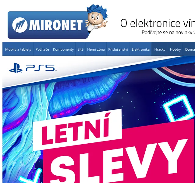 Mironet: Letní slevy s PlayStation – červenec 2026 | Nuslet.cz