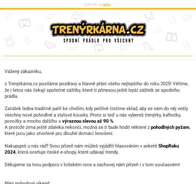 Lukáš z Trenýrkárna.cz: Výprodej slevy až 90 % – červenec 2026 | Nuslet.cz