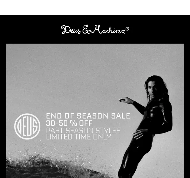 Deus Ex Machina Europe: end of season sleva až 50 % – červenec 2026 | Nuslet.cz