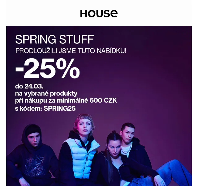 HOUSE: Jarní must-have s 25% slevou – červenec 2026 | Nuslet.cz