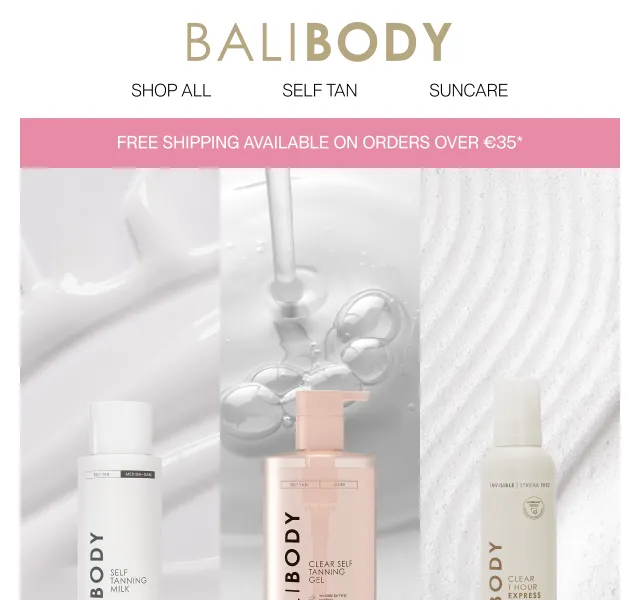 Bali Body: The Clear Tan Edit – duben 2026 | Nuslet.cz
