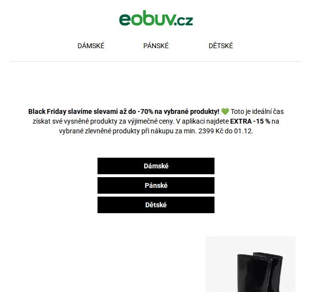 eobuv.cz: Black Friday slevy do -70 % – červenec 2026 | Nuslet.cz