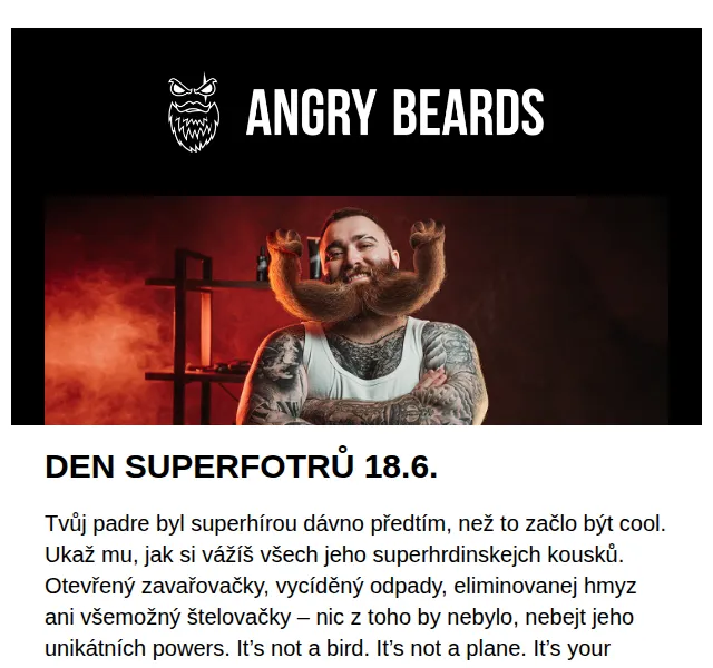 Angrybeards: SuperFotr set pro Den otců – červenec 2026 | Nuslet.cz