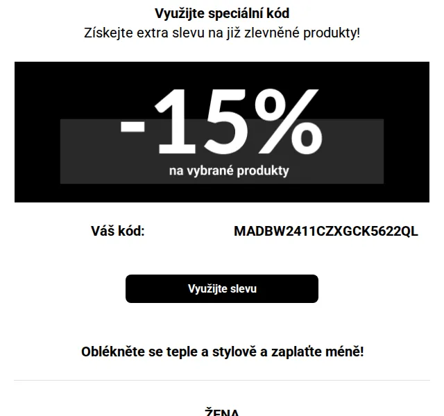 Modivo: Extra sleva 15 % na již zlevněno – červenec 2026 | Nuslet.cz
