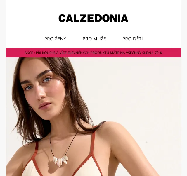 Calzedonia: 70% sleva na 5+ produktů – srpen 2026