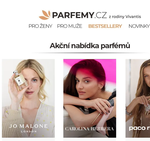 Parfemy.cz: Parfémy Jo Malone, Carolina Herrera a Paco Rabanne – červen 2026 | Nuslet.cz