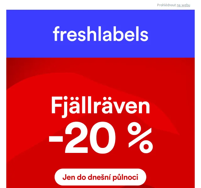 Freshlabels: 20% sleva na Fjällräven – červenec 2026 | Nuslet.cz